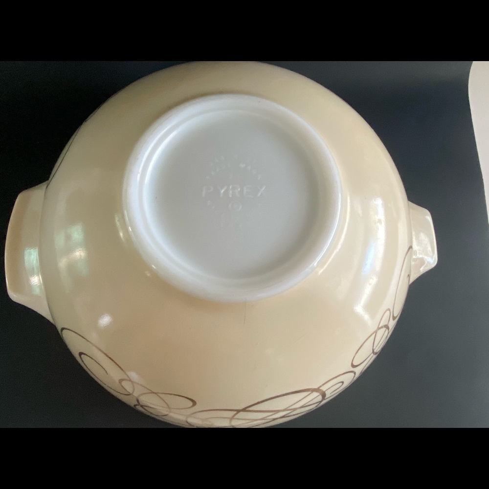 Vintage Pyrex 50’s scroll gold - Picture 9 of 11